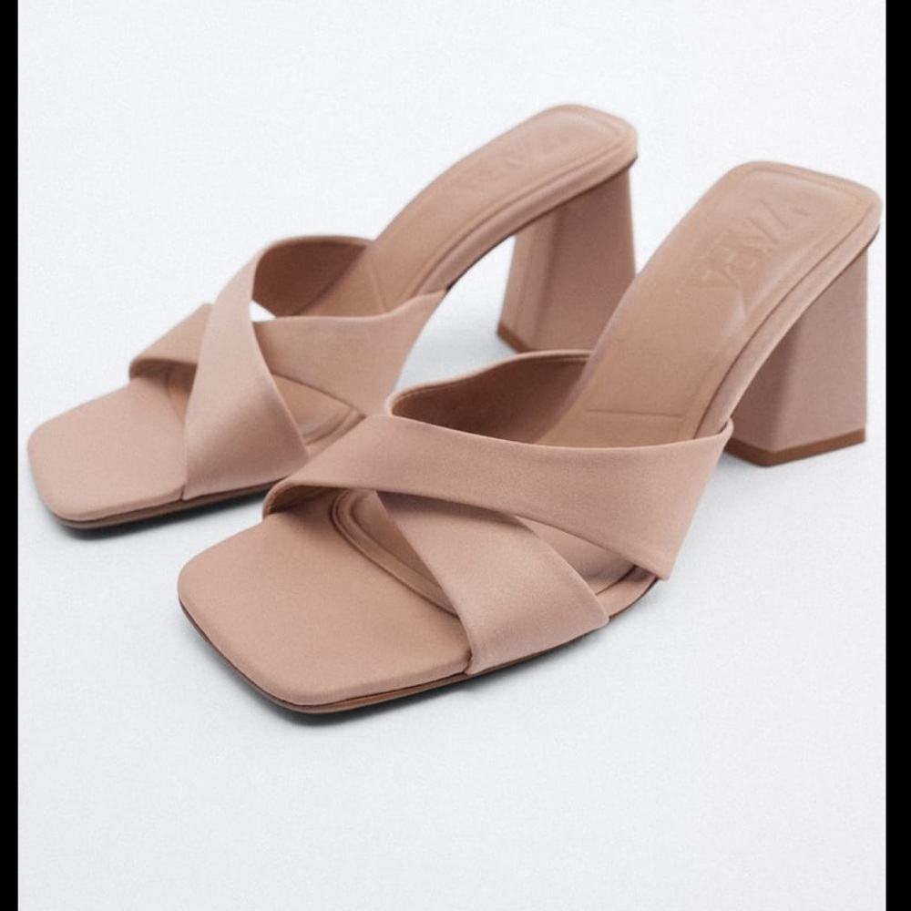 Zara block heel